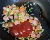 高二長女　お弁当(オムライス3)作り方1写真