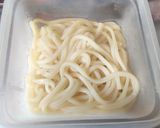 ねぎとしいたけと合挽き肉のあんかけうどん作り方8写真