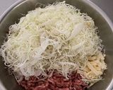 チーズメンチカツ(キャベツサラダ入り）作り方2写真