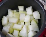 白だしで作る冬瓜の海老あんかけ煮作り方5写真