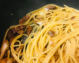 惣菜/豚三枚肉と長ネギの和風パスタ作り方3写真
