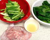 簡単♪豚こまと小松菜の塩バター炒め作り方2写真