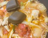鍋野菜カレー●チキン玉子カレープレート作り方3写真