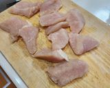 鶏ムネ肉の揚げ焼きのタルタルソース添え作り方7写真