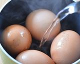 だし漬けアスパラと半熟卵、生ハムのサラダ作り方4写真