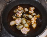 菜の花と牡蠣と白子の卵とじ作り方2写真