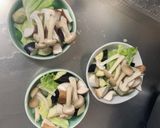 根菜茄子白菜ピリ辛味噌味温野菜サラダ作り方14写真