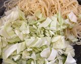ハムとキャベツのクリームスパゲッティ作り方4写真