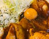レトルトカレーで作るたまごのせカレー作り方4写真