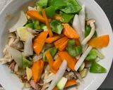お一人様野菜たっぷり梅ウスター味炒飯作り方11写真