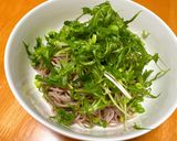 簡単!豚ばら肉ときのこのつけ蕎麦作り方8写真