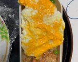 レンジ中華風クリーム餃子味オムライス弁当作り方15写真