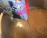 ガシラ煮干で昆布と椎茸の豚骨醤油ラーメン作り方8写真