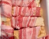 モチっと厚揚げの豚バラ肉巻き、ニラだれまみれ。作り方2写真