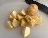 肉じゃが炒め煮➕アスパラ作り方1写真