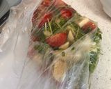 生ハム豆苗長芋トマトのサラダ作り方3写真