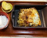 【健康介護】玉子焼きパンでモダン焼き作り方6写真