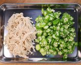 冷奴😋🍺オクラとえのきの生姜おかか和え♪作り方2写真