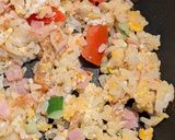 たっぷり野菜のたまごチャーハン作り方4写真