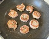豚の薄切り肉と大葉でくるくるステーキ作り方6写真