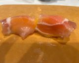 甘じょっぱさがクセになる♡柿の生ハム巻き作り方3写真