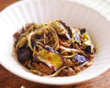 レンジで★麻辣ひき肉となすともやし和え作り方10写真