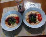 ヤマキめんつゆ味のとろろ芋にも納豆on！作り方3写真