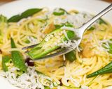 オクラとしらすのパスタ作り方11写真