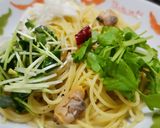 香味野菜とアサリのペペロンチーノ作り方8写真