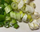 餃子の皮でネギグラタン作り方1写真
