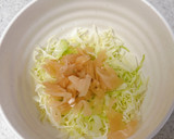 千切りキャベツと甘酢生姜の和え物作り方3写真