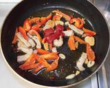 豚肉とパプリカのパスタ作り方5写真
