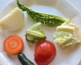 【使いきり】端っこ野菜のヘルシースープ作り方1写真