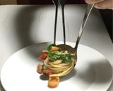 枇杷とドライトマトの冷製パスタ作り方50写真