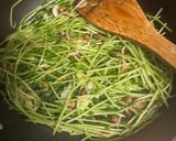 豆苗一袋🌱激安おいしい空芯菜風炒め作り方4写真