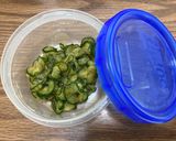 【糖尿病弁当】きゅうりスライスキムチあえ作り方5写真