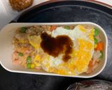 レンジ簡単洋風甘辛キムチオムライス弁当作り方13写真