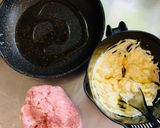 ＼豚ひき肉で／トロトロ卵サラダ入りつくね作り方5写真