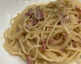 ワンパン！ベーコンのクリームパスタ作り方5写真