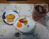 メープルシロップ➕フルーツヨーグルト☺⛄作り方5写真