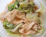 旨辛♡豚肉とレタスのレンジ蒸し作り方5写真