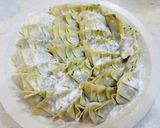 肉無し！もち麦と野菜だけの餡で作った餃子作り方10写真