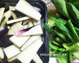 5分でタイ風🇹🇭青梗菜ナス炒め🧡嗅覚の記憶作り方1写真