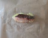 たらとじゃがいも、オリーブの包み焼き作り方4写真