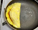 わが家の卵がうす〜いひき肉のオムレツ作り方6写真