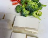 豆腐とかま玉餡かけ作り方1写真