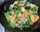 空芯菜と厚揚げのオイスターソース炒め作り方3写真