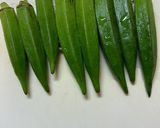 オクラの揚げ焼き作り方1写真