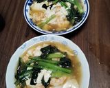 小松菜とえびの豆腐あんかけ作り方7写真