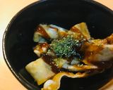 小鉢レシピ●鶏皮のマヨソースかけ作り方2写真